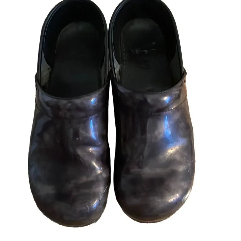 Dansko Black Mottled Clogs - 41